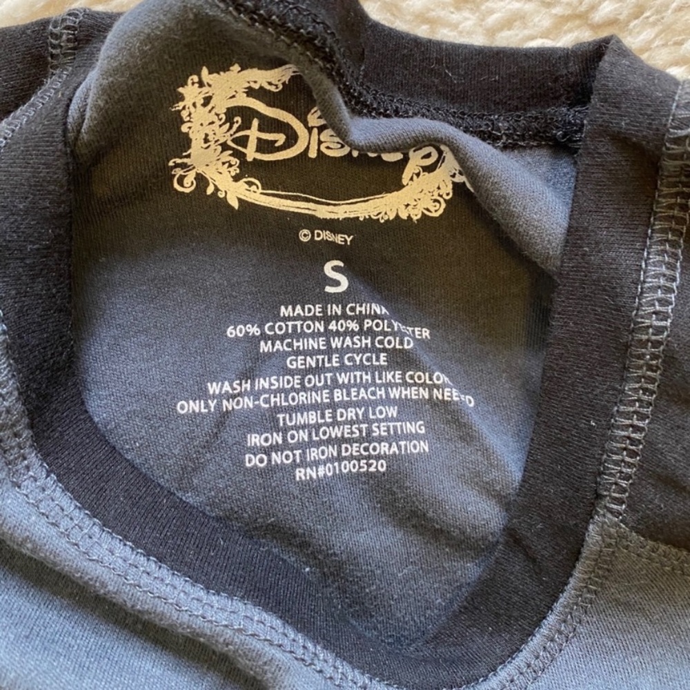 Women’s DISNEY Mickey Mouse Shirt 3/4 Sleeve Tee S - Picture 2 of 3